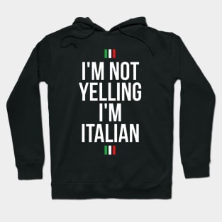 I'm not yelling I'm Italian Hoodie